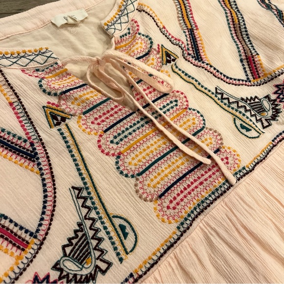 Ott Dress Size Small Boho Pink Aztec Casual Nice - Picture 4 of 6